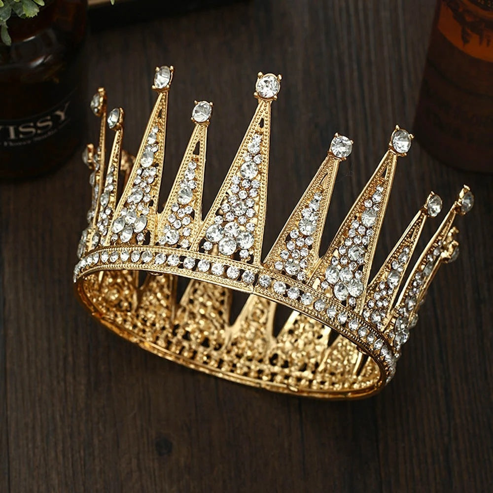 Fashion Bridal Hair Accessories - Alloy Hollow Diamond Crown