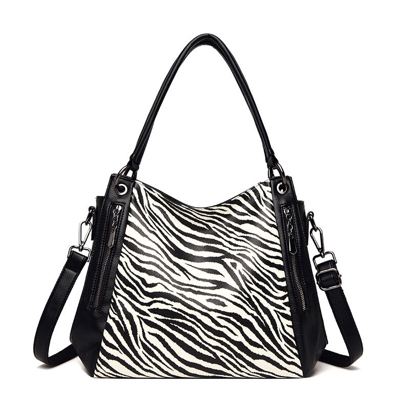 Urban Style Leopard or Zebra Print Handbag for Women