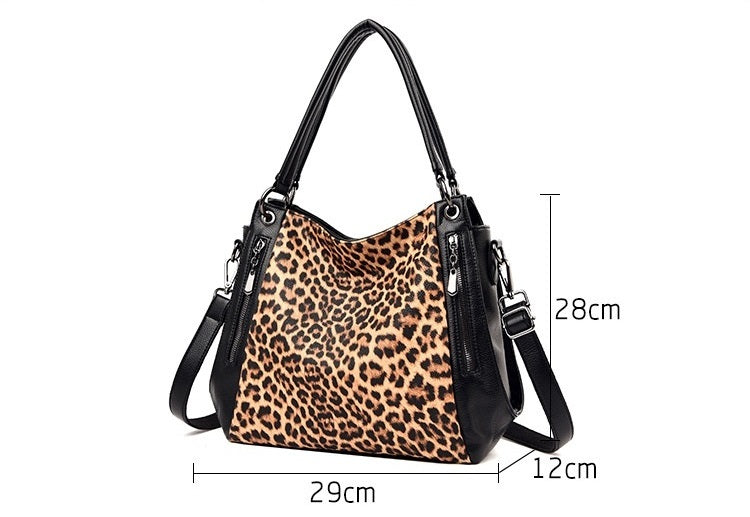 Urban Style Leopard or Zebra Print Handbag for Women