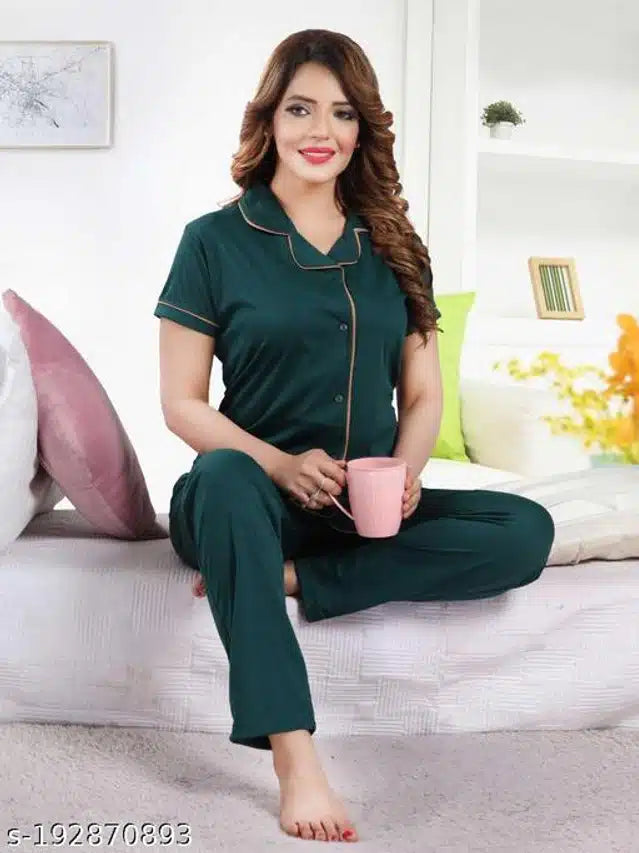 Night Suit for Women (Green)