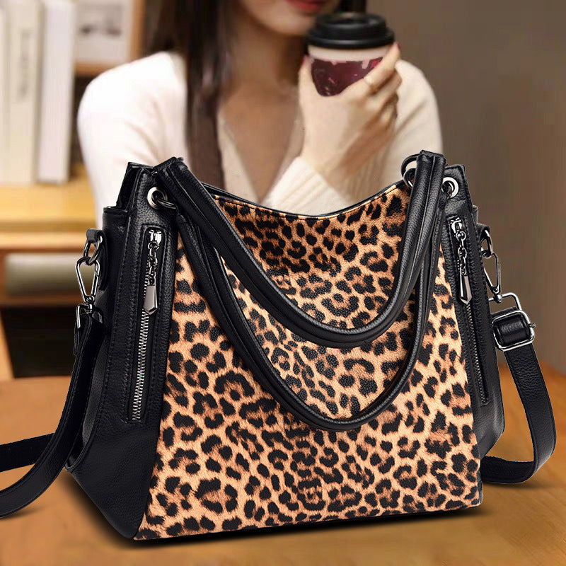 Urban Style Leopard or Zebra Print Handbag for Women